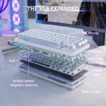 Switchs magnétiques linéaires du clavier Attack Shark X68 HE RGB