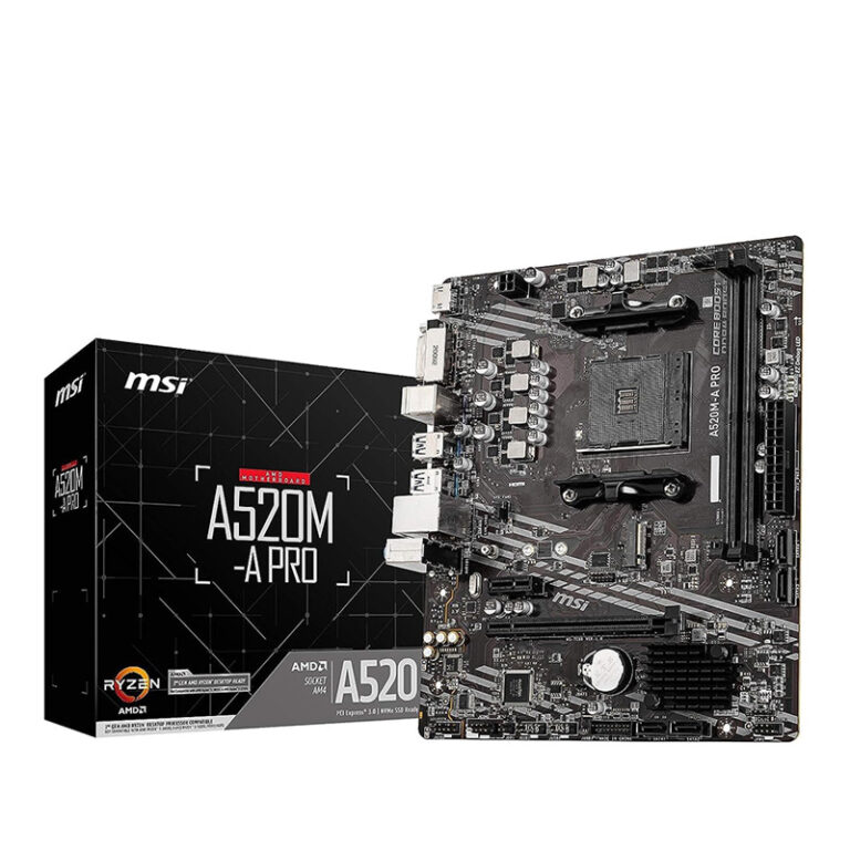 Boîte de la carte mère MSI A520M-A PRO