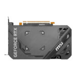Vue en angle du GPU MSI RTX 4060 VENTUS montrant le design complet